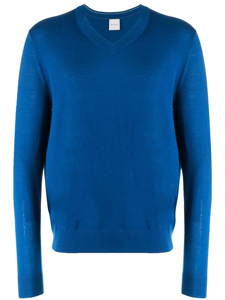 Paul Smith V-neck Sweater - Blue