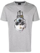 Ps By Paul Smith Skull Bulb Print T-shrit - Grey