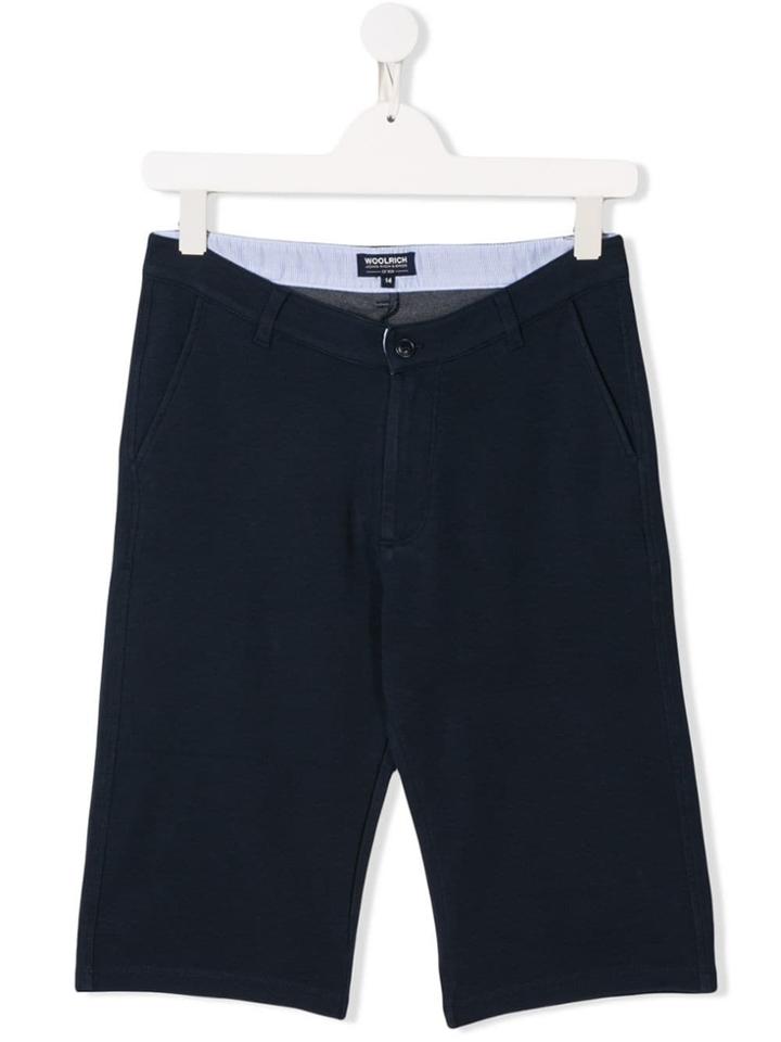 Woolrich Kids Teen Smart Shorts - Blue