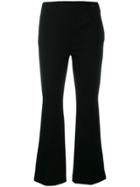 Les Copains Cropped Length Trousers - Black
