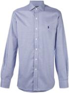 Polo Ralph Lauren Embroidered Logo Shirt, Men's, Size: 16 1/2, Blue, Cotton