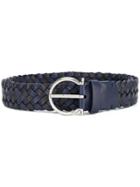 Salvatore Ferragamo Woven Gancio Belt - Blue