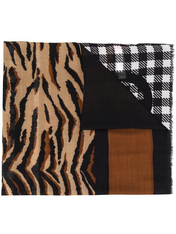Liu Jo Mix Print Scarf - Black