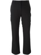 Theory Cropped Trousers, Women's, Size: 4, Black, Cotton/polyamide/spandex/elastane/polyurethane