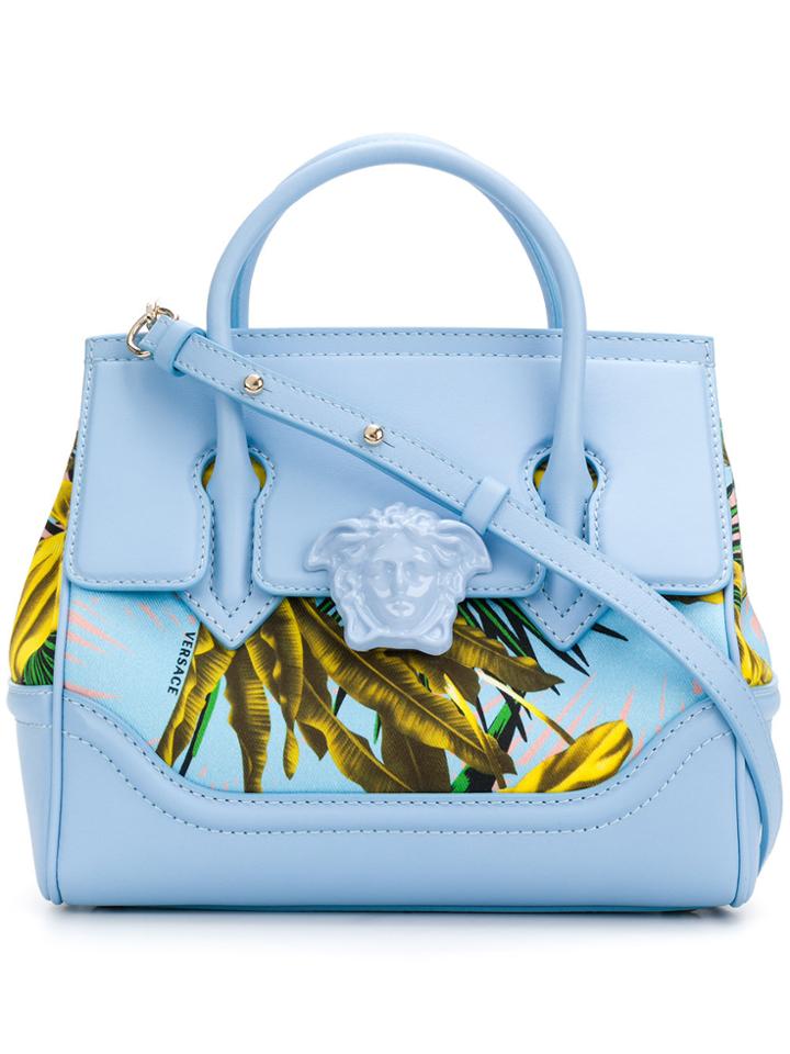 Versace Printed Medusa Empire Tote - Blue