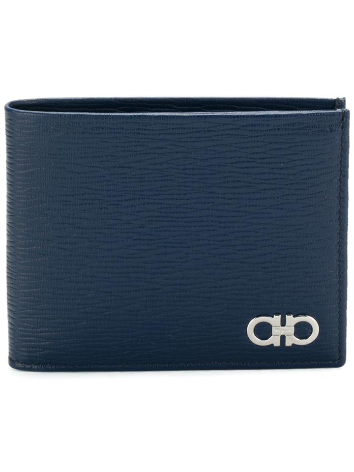 Salvatore Ferragamo Double Gancio Wallet - Blue