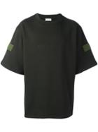 Gosha Rubchinskiy Logo Embroidered Oversized Fleece T-shirt