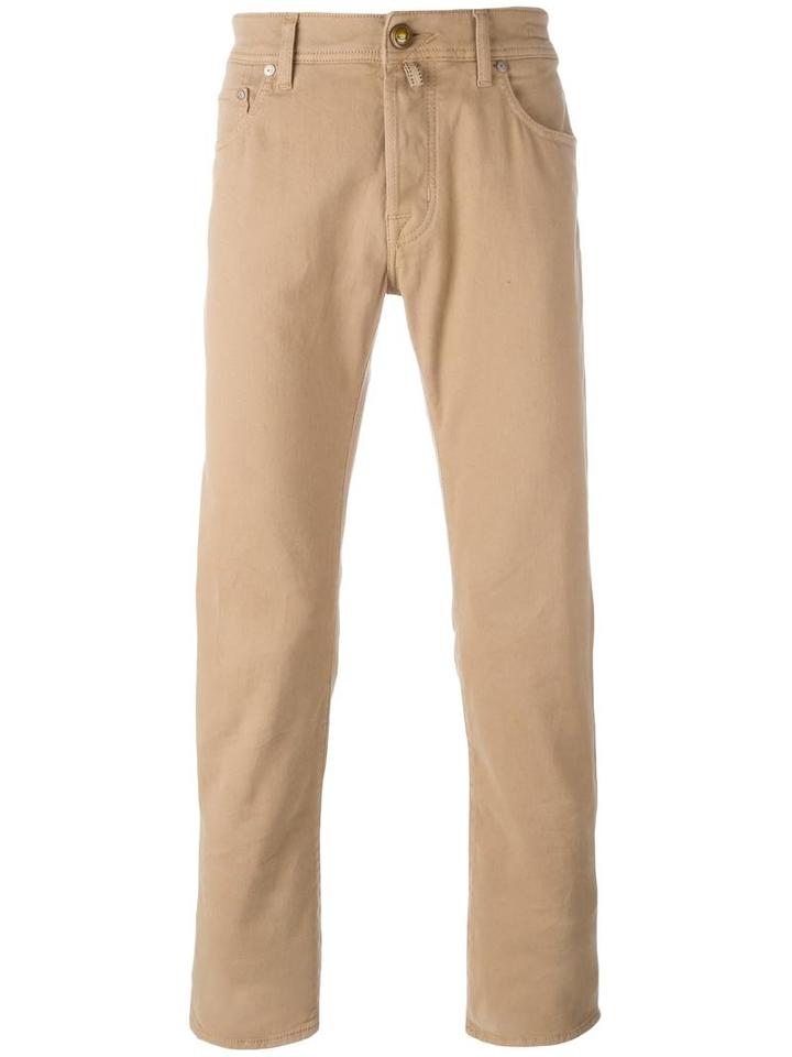 Jacob Cohen Straight-leg Jeans, Men's, Size: 35, Nude/neutrals, Cotton/spandex/elastane