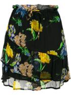 Ganni Floral Skirt - Black