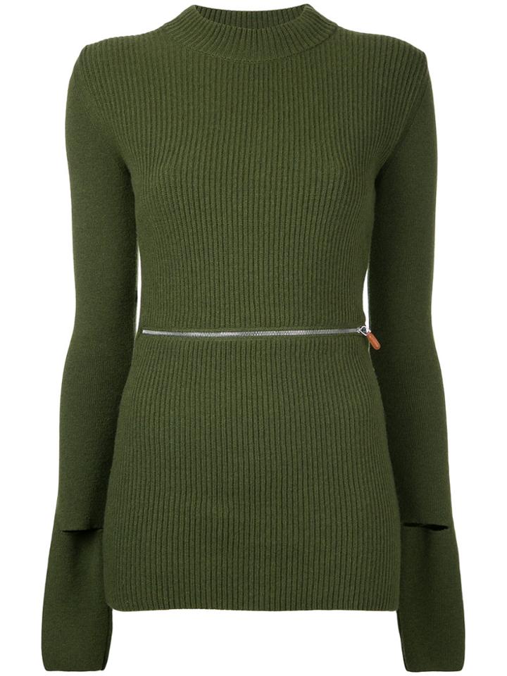 Nehera Zip Detail Jumper - Green