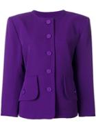 Yves Saint Laurent Pre-owned Single Breasted Jacket - Purple