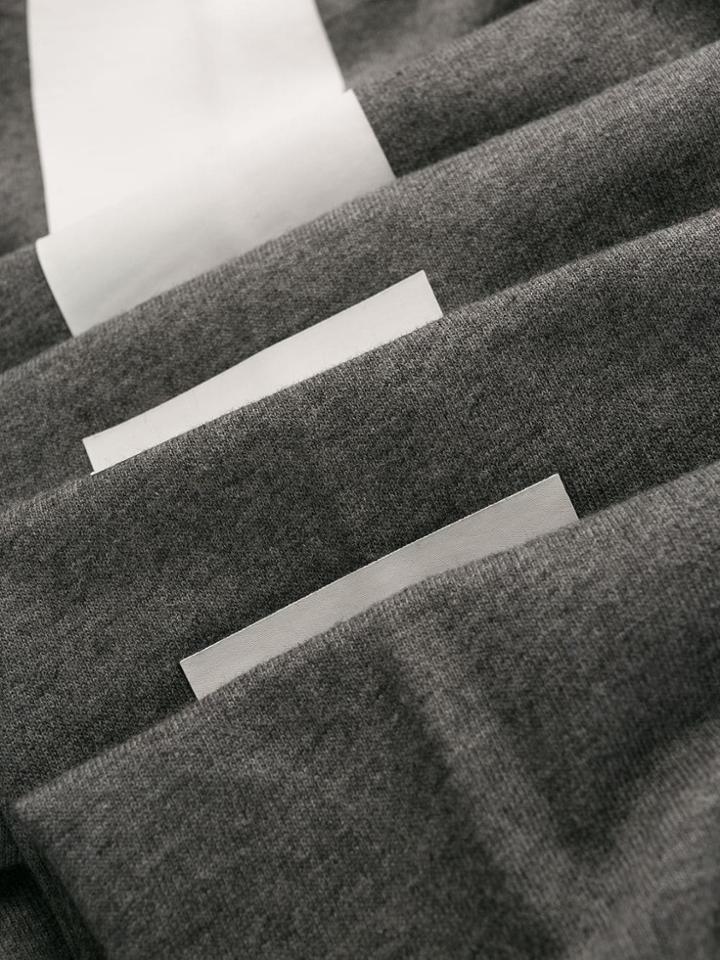 Ea7 Emporio Armani Striped Zipped Sweater - Grey