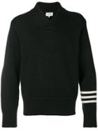 Maison Margiela Stripe Detail Jumper - Black