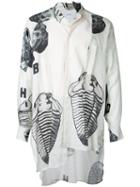 Loewe - Asymmetric Fossil Shirt - Men - Linen/flax - S, Nude/neutrals, Linen/flax