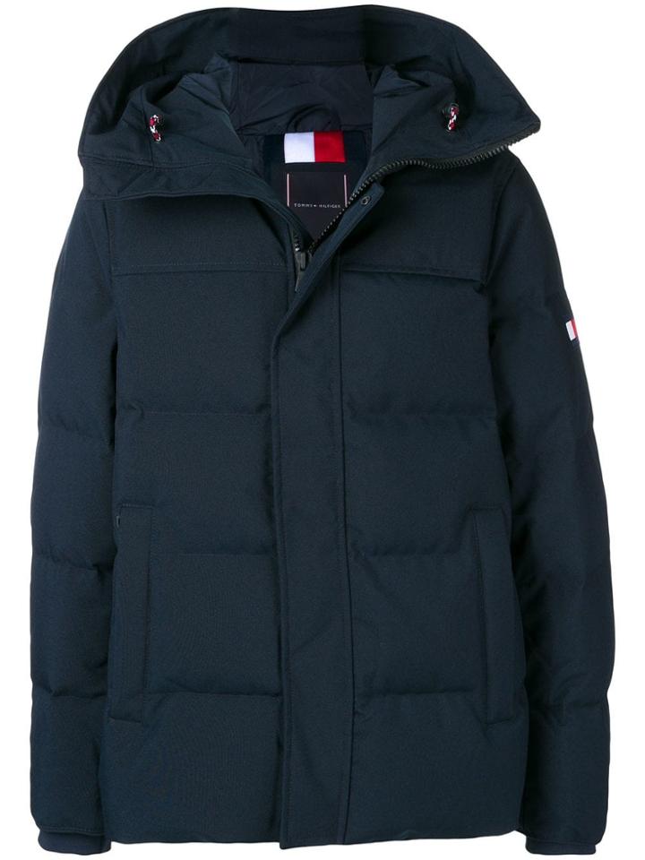 Tommy Hilfiger Heavy Canvas Down Jacket - Blue