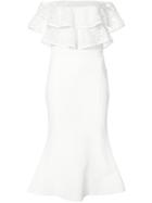 Rebecca Vallance Farina Flare Midi Dress - White