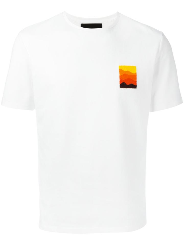 Plac Chest Patch T-shirt, Men's, Size: Xl, White, Cotton