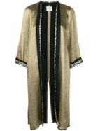 Forte Forte Contrast-trim Metallic Kimono