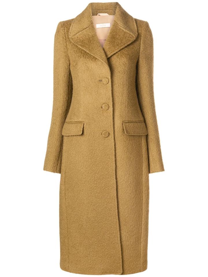 Ssheena Single Breasted Coat - Brown