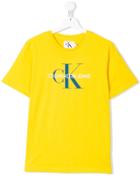 Calvin Klein Kids Logo Patch T-shirt - Yellow