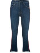 Mother Slim Cropped Jeans - Blue