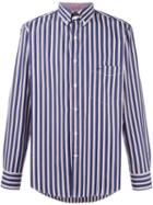 Paul & Shark Striped Button Down Shirt, Men's, Size: 42, Blue, Cotton