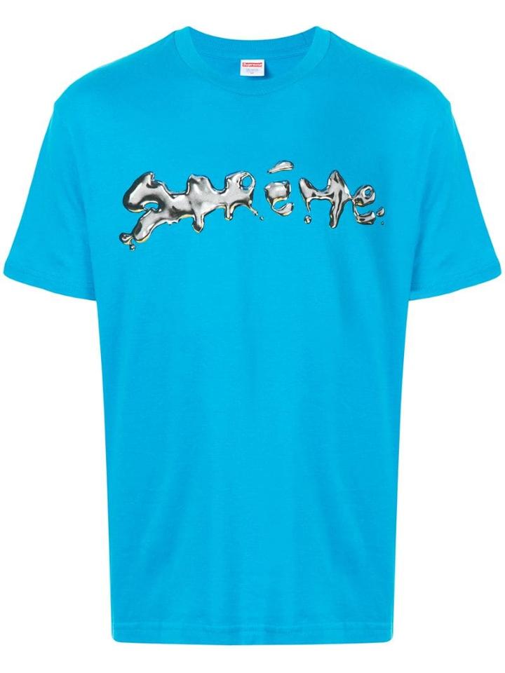 Supreme Liquid Logo T-shirt - Blue