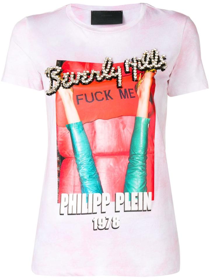Philipp Plein Printed T-shirt - Pink