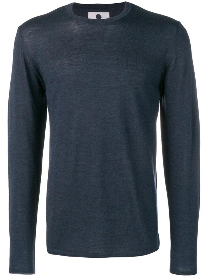 Nn07 Fine Knit Sweater - Blue