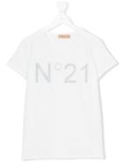 No21 Kids - Branded T-shirt - Kids - Cotton/spandex/elastane - 14 Yrs, White