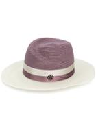 Maison Michel Wide Brim Hat - Pink & Purple
