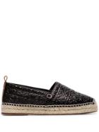 Loewe Black Logo-embossed Espadrilles