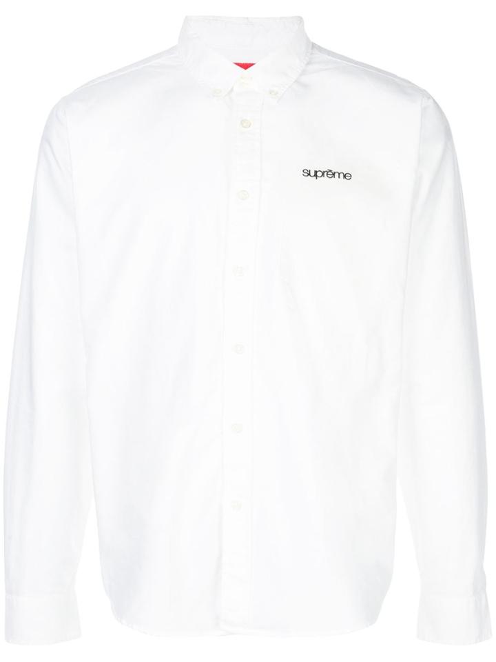 Supreme Washed Twill Shirt - White