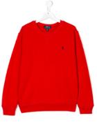 Ralph Lauren Kids Long-sleeved Sweatshirt - Red