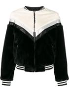 Apparis Florence Panelled Bomber Jacket - Black