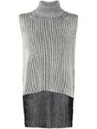 Derek Lam 10 Crosby Striped Sleeveless Sweater