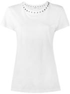 Valentino Rockstud Trimmed T-shirt, Women's, Size: Medium, White, Cotton