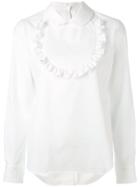 Comme Des Garçons Girl Ruched Bib Shirt - White