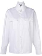 Karl Lagerfeld Karl Shirt With Top Stitching - White