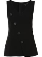 Derek Lam Button Front Vest Top