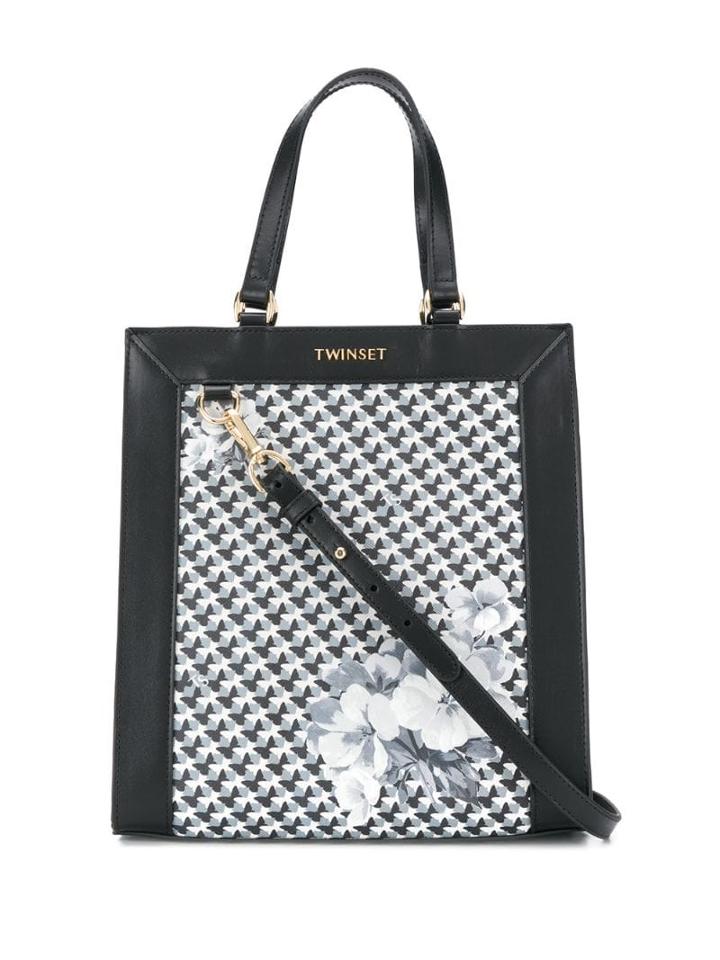 Twin-set Butterfly Tote Bag - Black