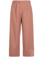 Olympiah Juanita Panelled Pantacourt Trousers - Pink