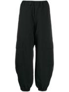 Barena Elasticated Trim Wide-leg Trousers - Black