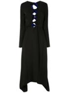 Reinaldo Lourenço Midi Dress With Twisted Details - Black