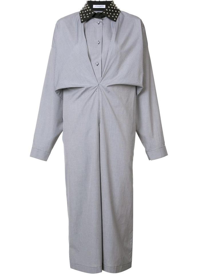 J.w.anderson Gathered Shirt Dress, Women's, Size: 10, Blue, Cotton