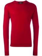 Dsquared2 Basic Crew Neck Jumper, Men's, Size: Small, Red, Wool