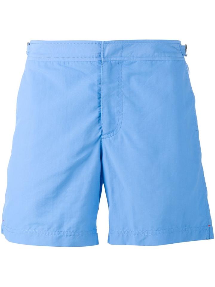 Orlebar Brown 'bulldog' Swim Shorts, Men's, Size: 28, Blue, Polyamide/polyester