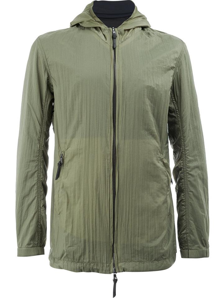 11 By Boris Bidjan Saberi - Hooded Zip Up Jacket - Men - Polyamide - M, Green, Polyamide