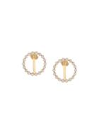 Charlotte Chesnais Interlocking Hoop Earrings, Women's, Size: Small, Metallic
