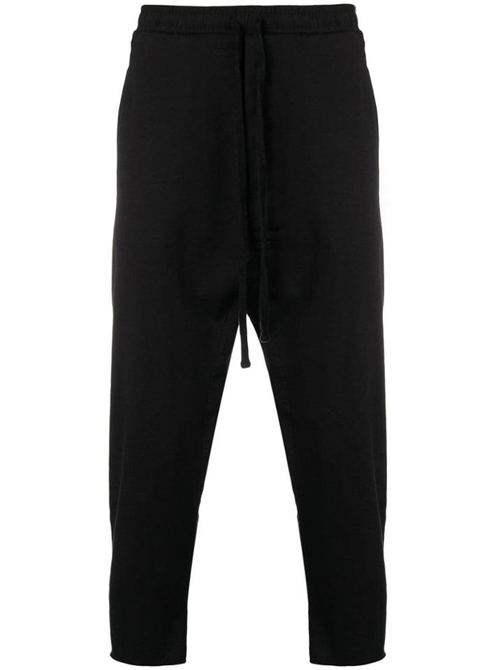 Thom Krom Cropped Jogging Trousers - Black